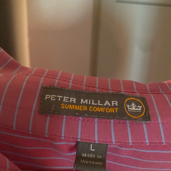 Large Peter Millar Golf Shirt - Picture 2 of 2